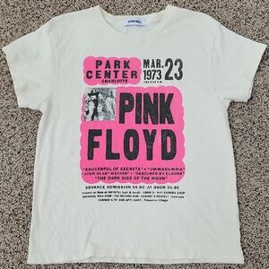 Daydreamer Pink Floyd Graphic Women's T-Shirt - White and Pink